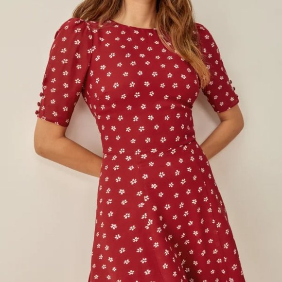 NWT Reformation Bard Dress in Nigella - Picture 2 of 4